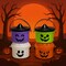 Spooky Mini Boo Bucket Figurines (White, Purple, Green, Orange)
